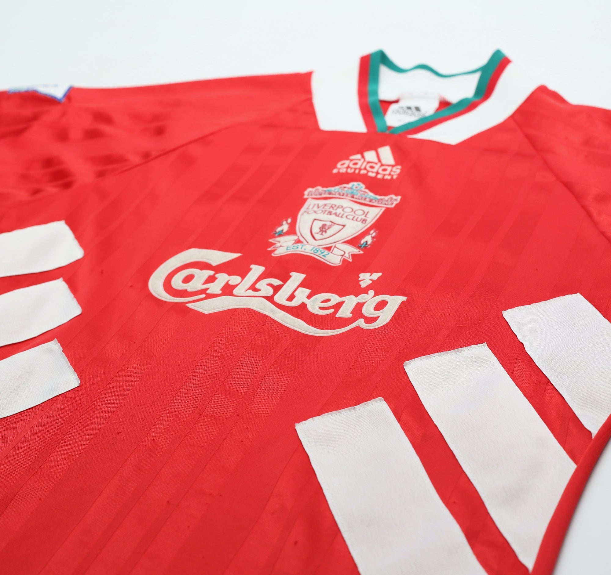 1993/95 McMANAMAN #17 Liverpool Vintage adidas Home Football Shirt (S) 34/36