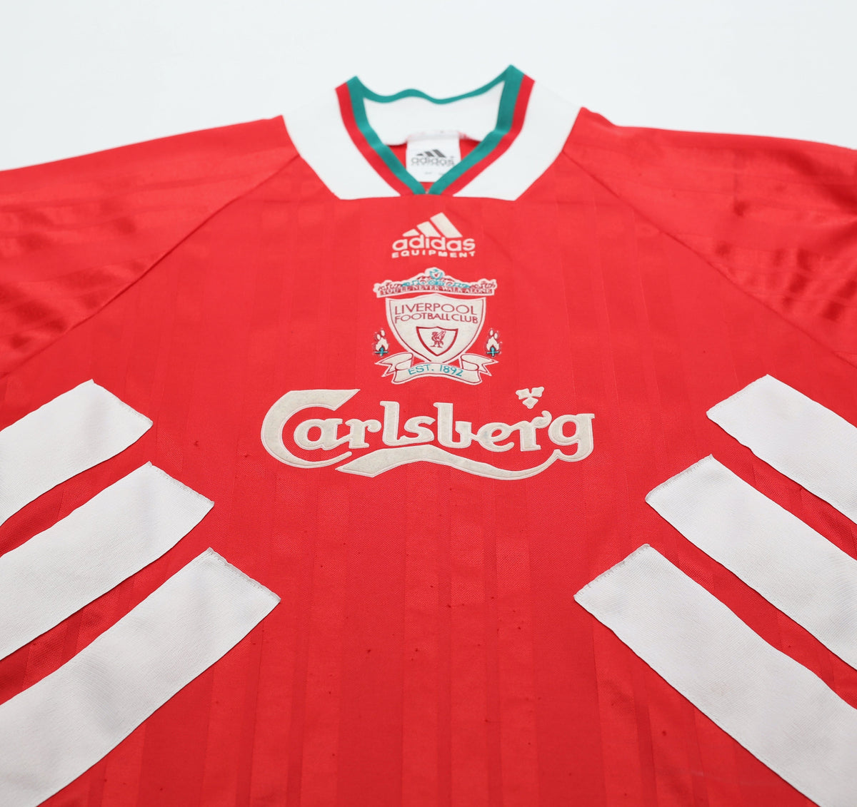 1993/95 McMANAMAN #17 Liverpool Vintage adidas Home Football Shirt (S) 34/36