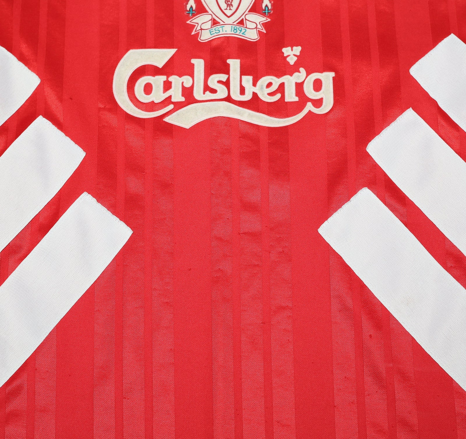 1993/95 McMANAMAN #17 Liverpool Vintage adidas Home Football Shirt (S) 34/36