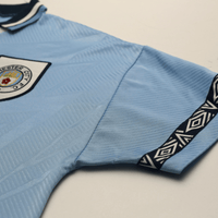 1993/95 Rosler #28 Manchester City Vintage Umbro Home Football Shirt (L)
