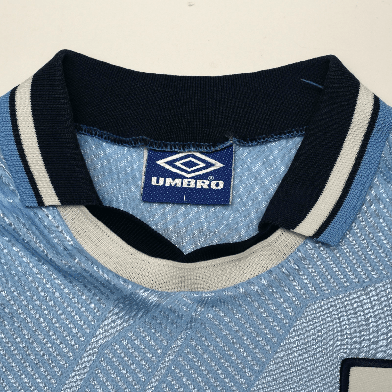 1993/95 Rosler #28 Manchester City Vintage Umbro Home Football Shirt (L)