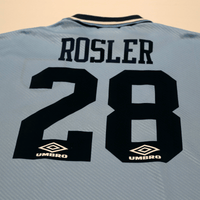 1993/95 Rosler #28 Manchester City Vintage Umbro Home Football Shirt (L)