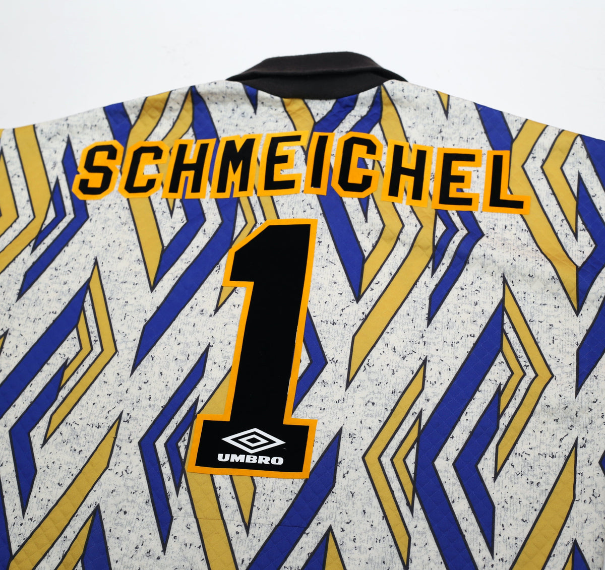 1993/95 SCHMEICHEL #1 Manchester United Vintage Umbro Away GK Football Shirt (L)