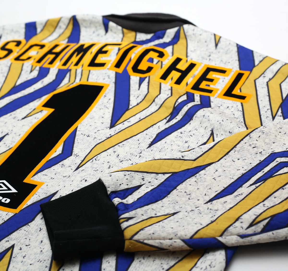 1993/95 SCHMEICHEL #1 Manchester United Vintage Umbro Away GK Football Shirt (L)