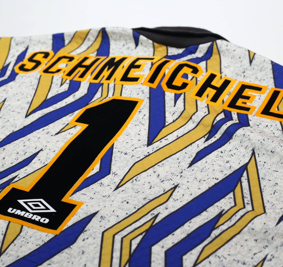 1993/95 SCHMEICHEL #1 Manchester United Vintage Umbro Away GK Football Shirt (L)