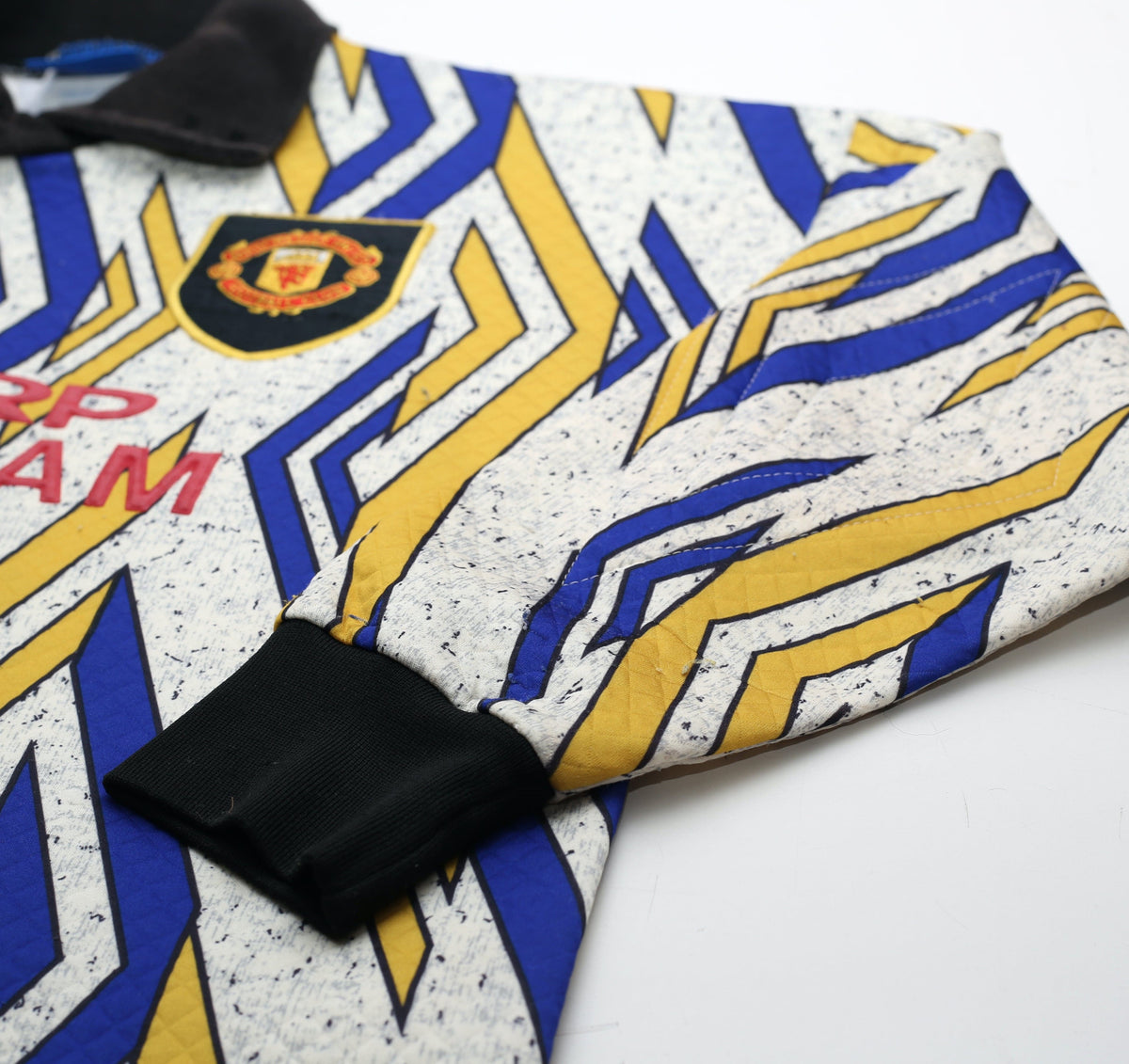 1993/95 SCHMEICHEL #1 Manchester United Vintage Umbro Away GK Football Shirt (L)