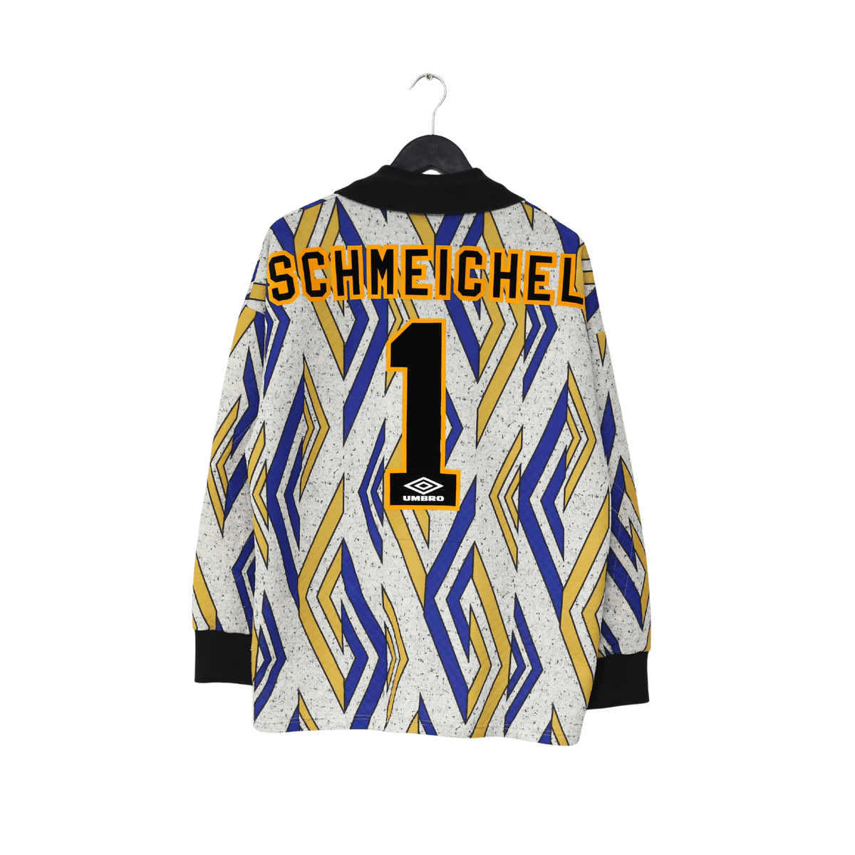 1993/95 SCHMEICHEL #1 Manchester United Vintage Umbro Away GK Football Shirt (L)