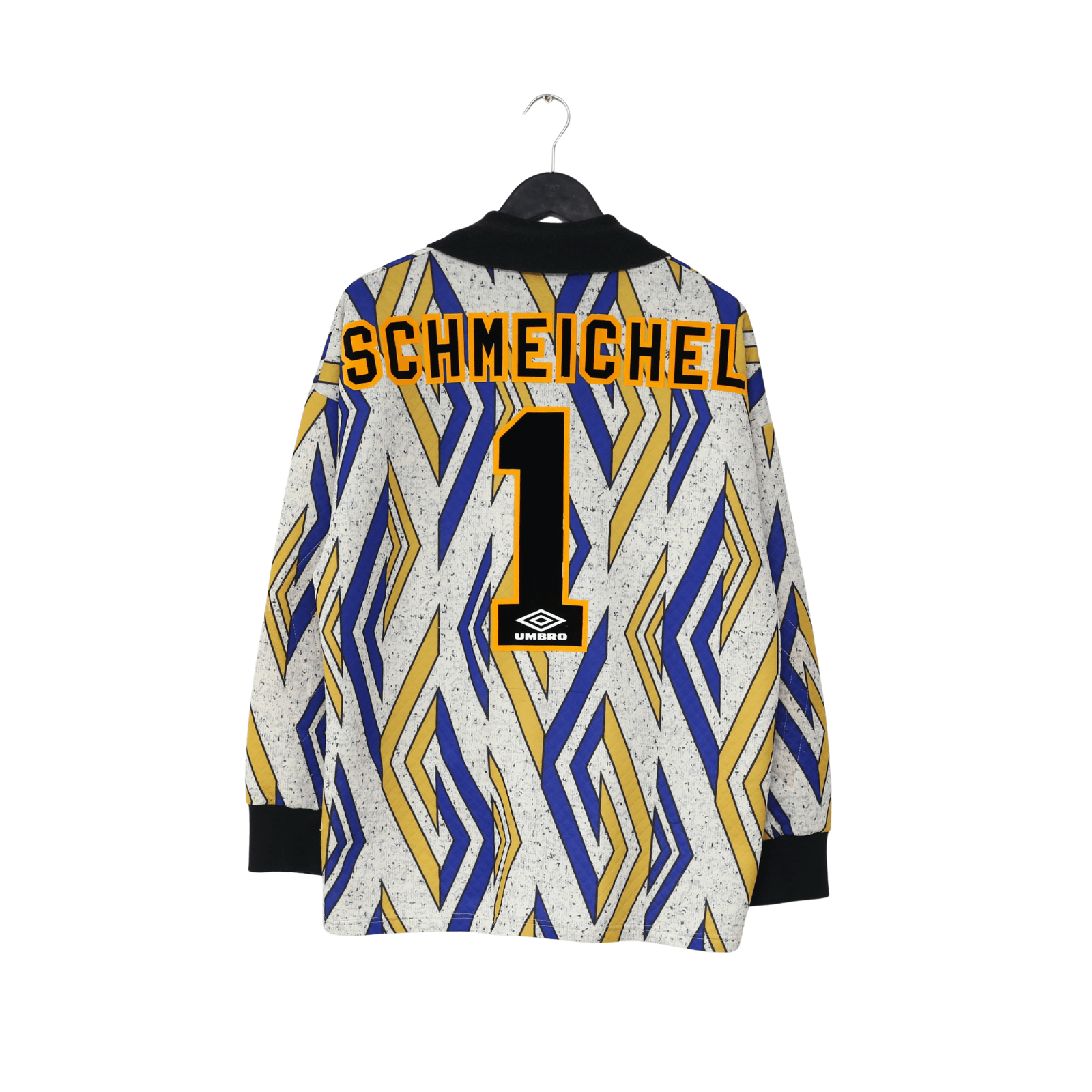 1993/95 SCHMEICHEL #1 Manchester United Vintage Umbro Away GK Football Shirt (L)