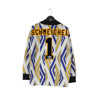 1993/95 SCHMEICHEL #1 Manchester United Vintage Umbro Away GK Football Shirt (L)