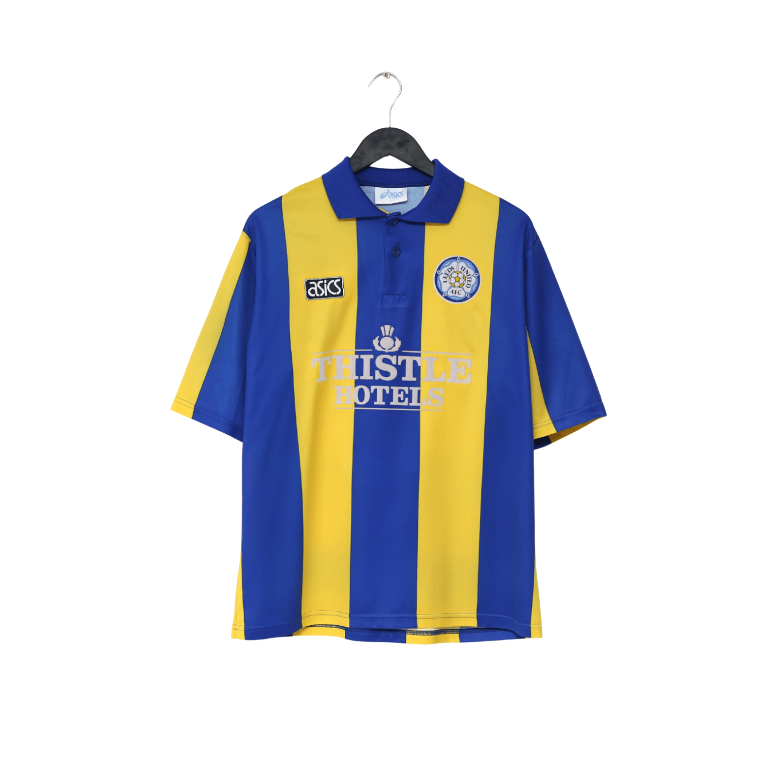 1993/95 SPEED #11 Leeds United Vintage ASICS Away Football Shirt (L)