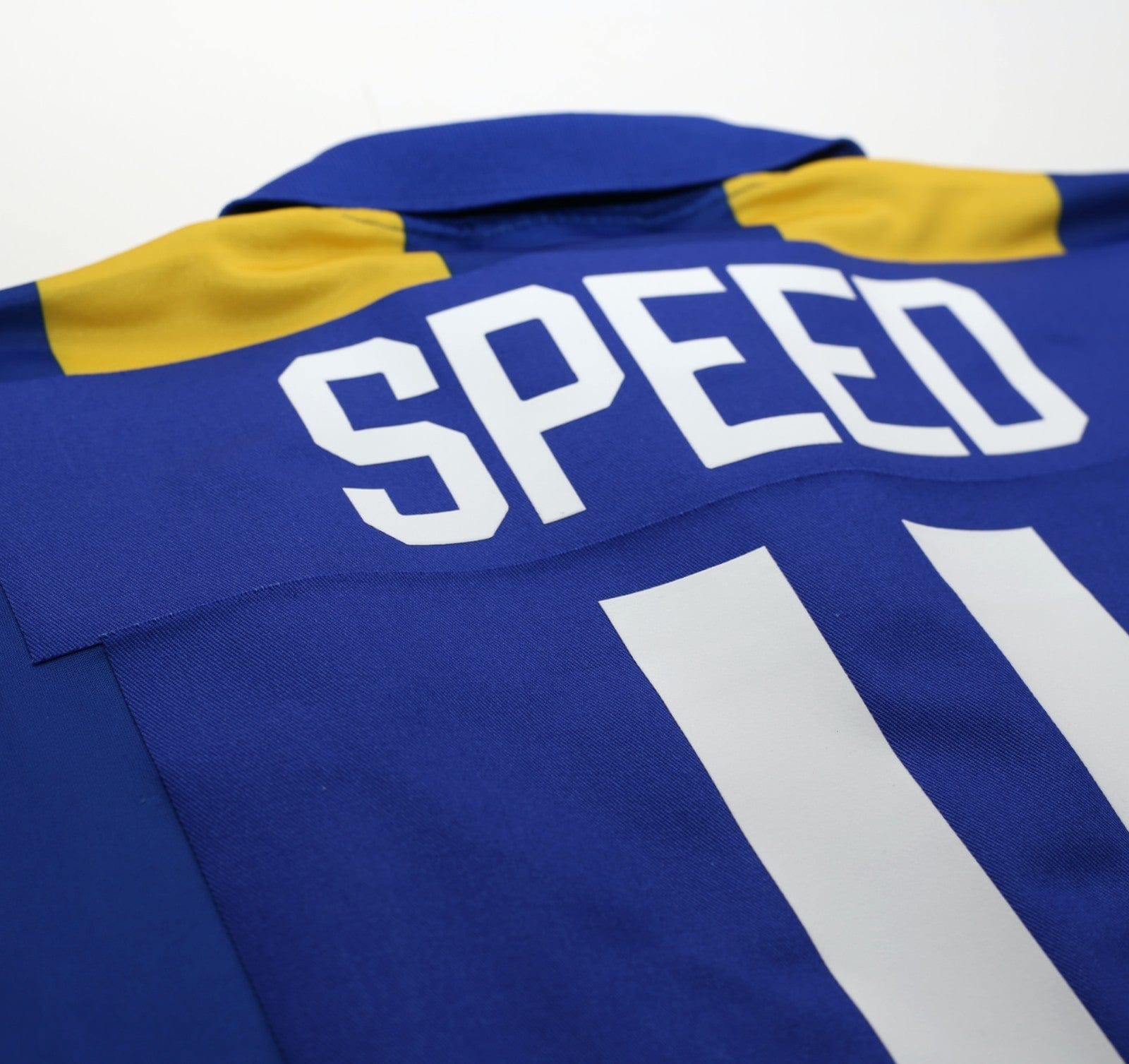 1993/95 SPEED #11 Leeds United Vintage ASICS Away Football Shirt (L)