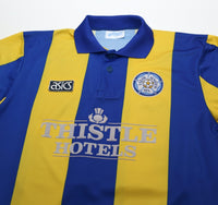 1993/95 SPEED #11 Leeds United Vintage ASICS Away Football Shirt (L)