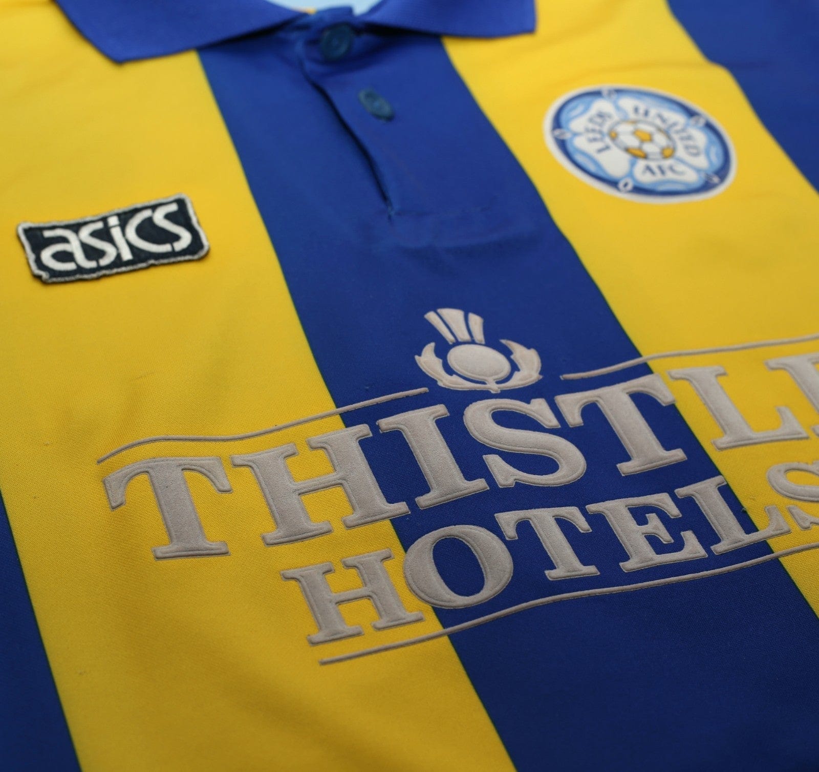 1993/95 SPEED #11 Leeds United Vintage ASICS Away Football Shirt (L)