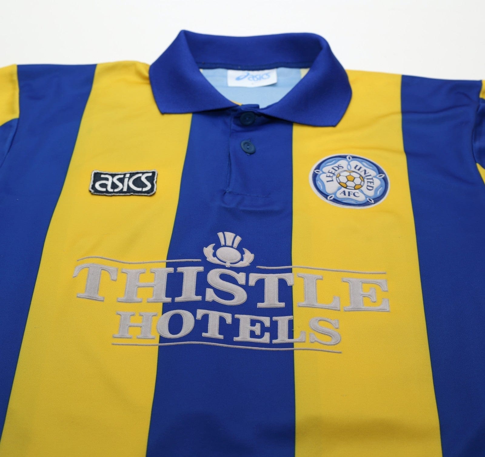 1993/95 SPEED #11 Leeds United Vintage ASICS Away Football Shirt (L)