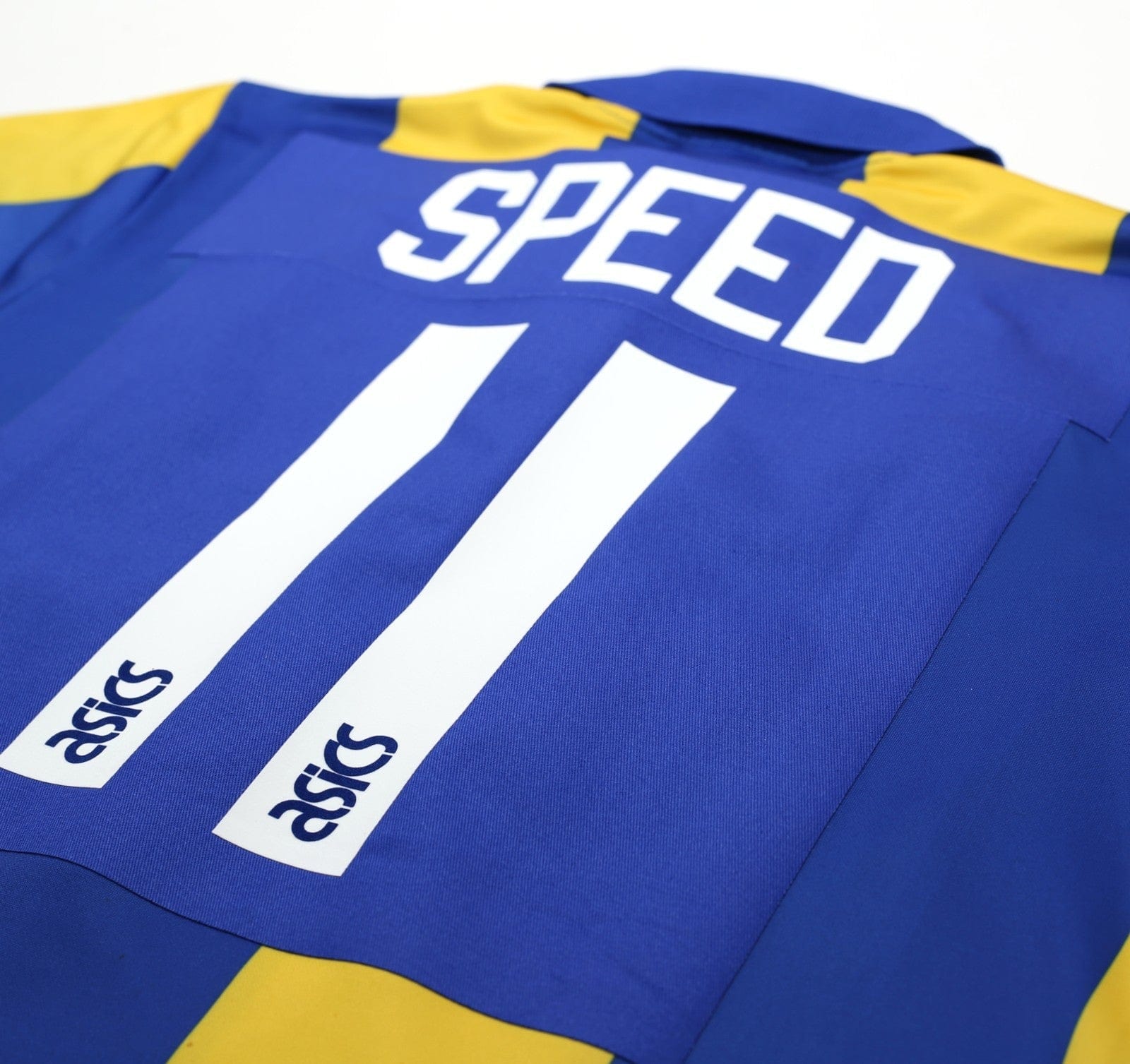 1993/95 SPEED #11 Leeds United Vintage ASICS Away Football Shirt (L)