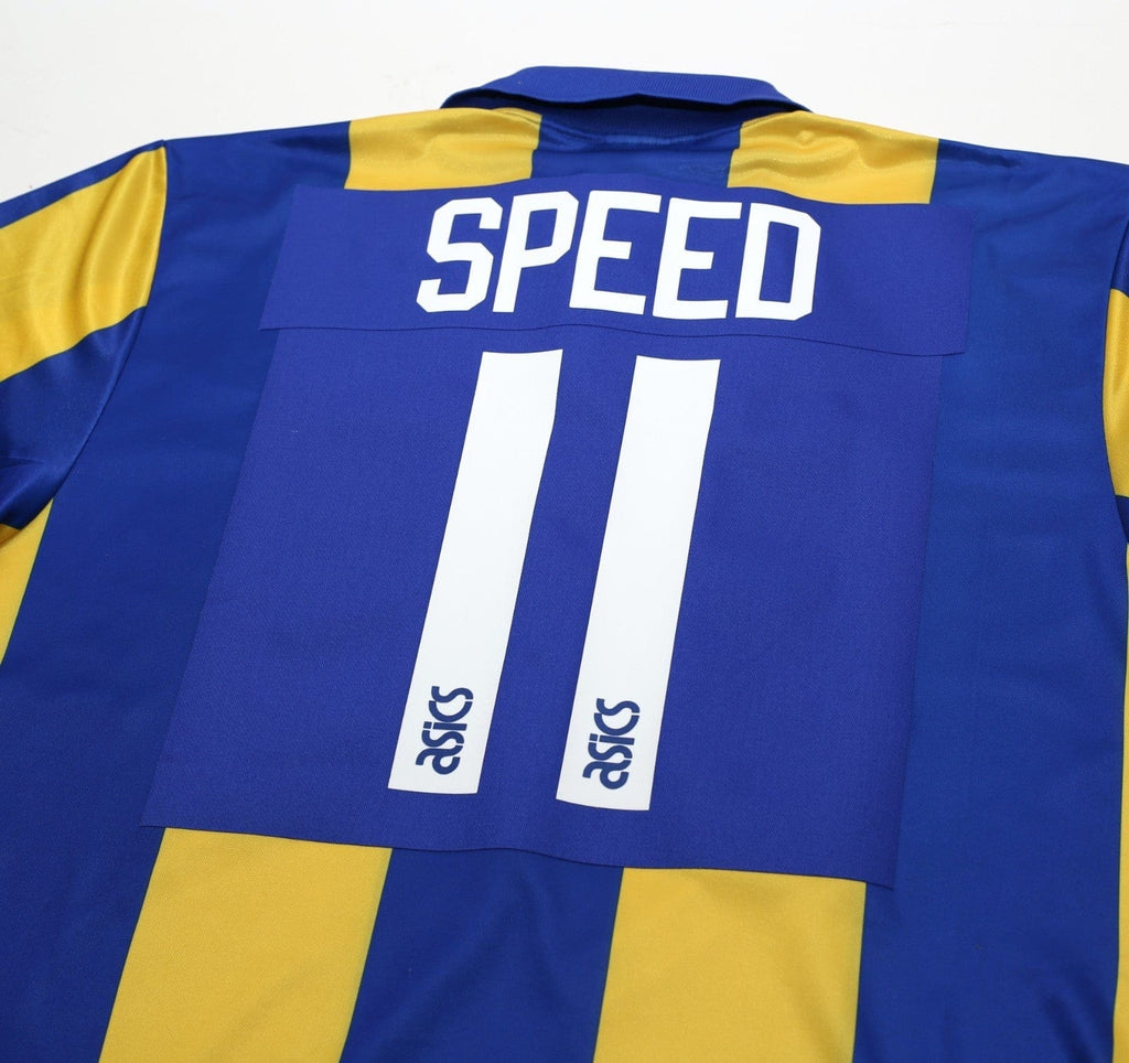 1993/95 SPEED #11 Leeds United Vintage ASICS Away Football Shirt (XXL)