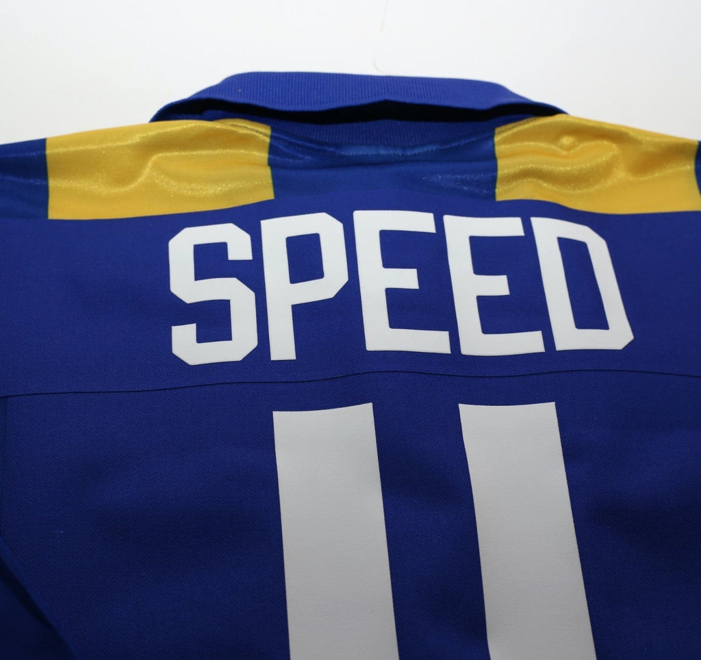 1993/95 SPEED #11 Leeds United Vintage ASICS Away Football Shirt (XXL)