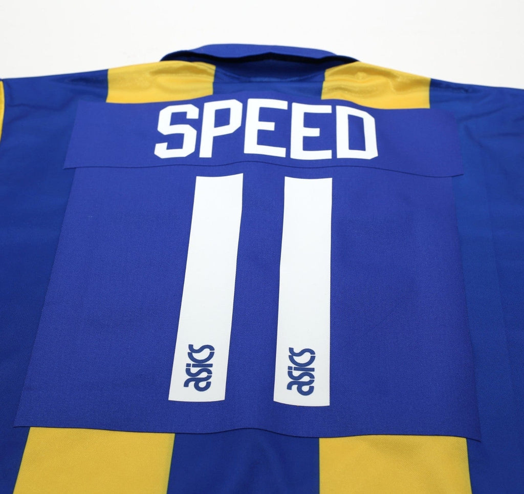 1993/95 SPEED #11 Leeds United Vintage ASICS Away Football Shirt (XXL)