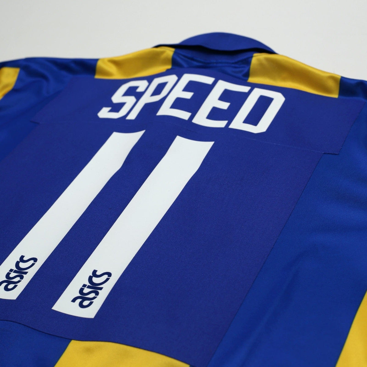 1993/95 Speed #11 Leeds United Vintage ASICS Away Football Shirt (XXL)