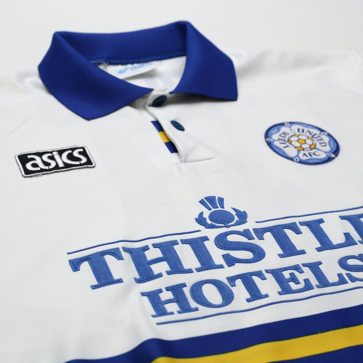 1993/95 Speed #11 Leeds United Vintage ASICS Home Football Shirt (L)