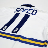 1993/95 Speed #11 Leeds United Vintage ASICS Home Football Shirt (L)