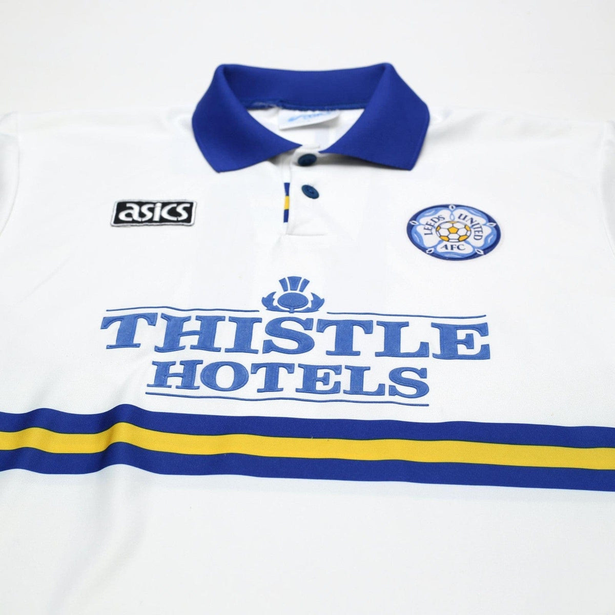 1993/95 Speed #11 Leeds United Vintage ASICS Home Football Shirt (L)
