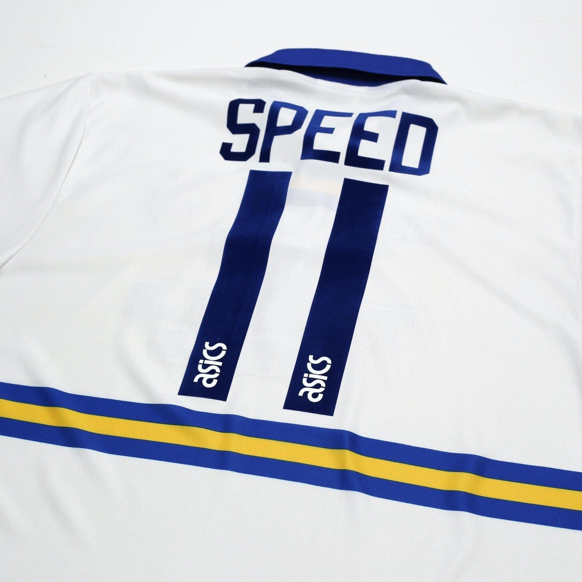 1993/95 Speed #11 Leeds United Vintage ASICS Home Football Shirt (XXL)