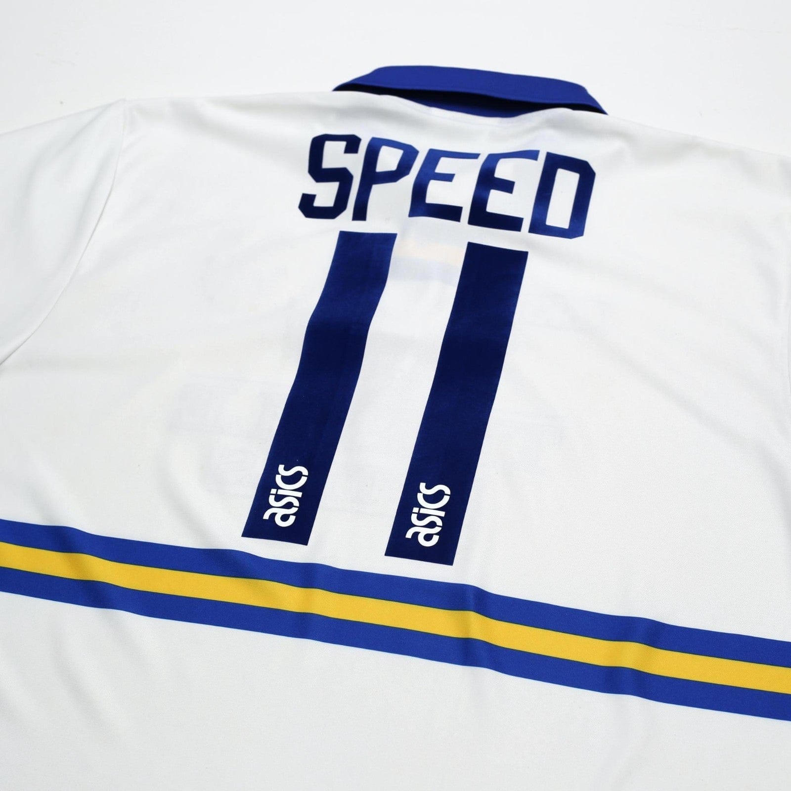 1993/95 Speed #11 Leeds United Vintage ASICS Home Football Shirt (XXL)