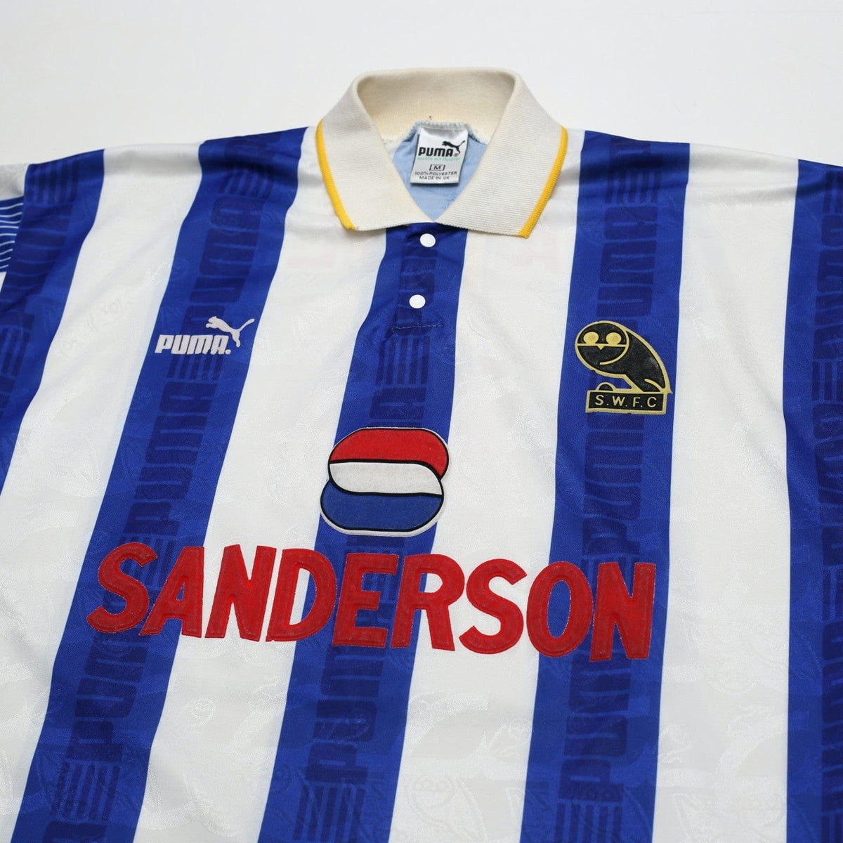 1993/95 Waddle #8 Sheffield Wednesday Vintage Puma Home Football Shirt (M/L)