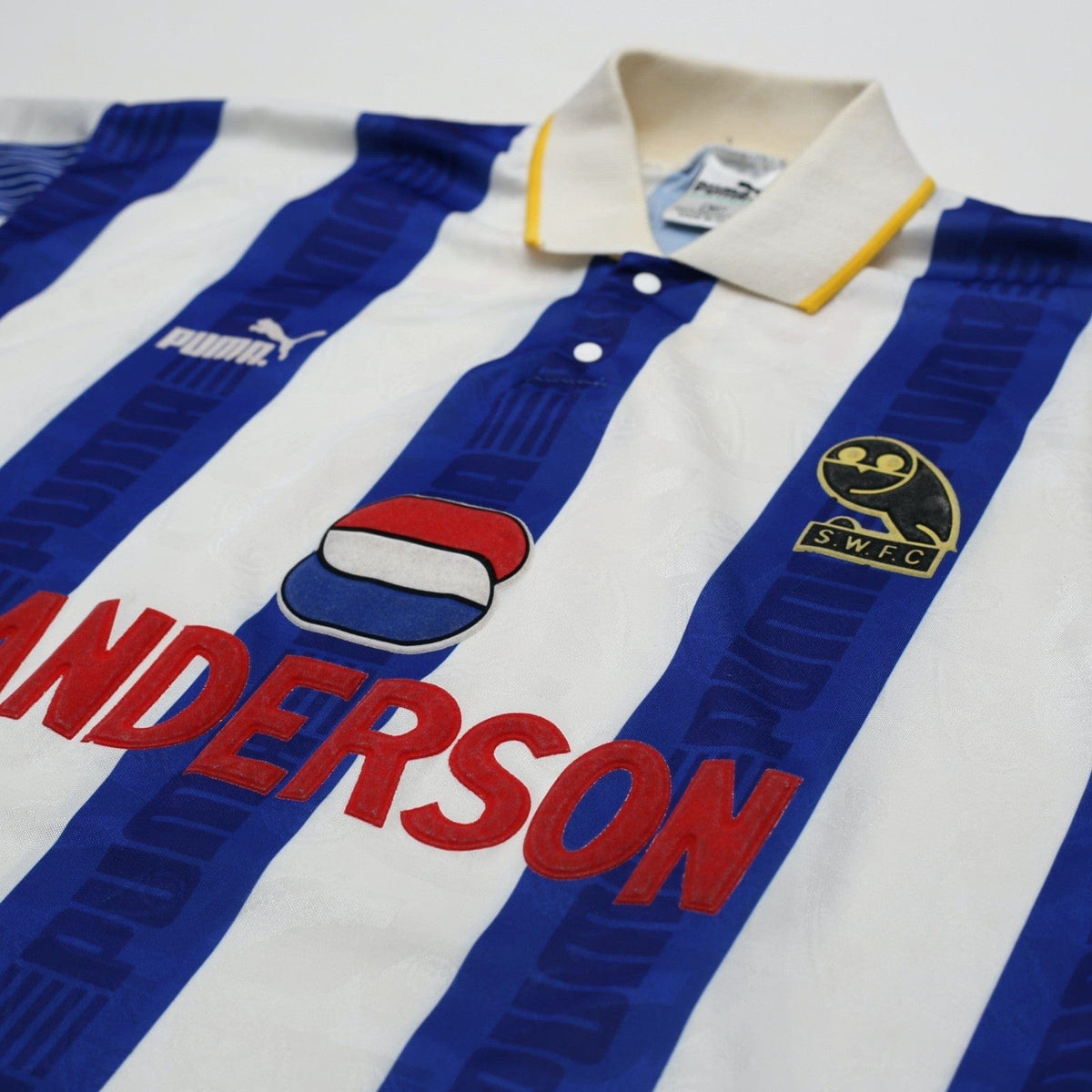 1993/95 Waddle #8 Sheffield Wednesday Vintage Puma Home Football Shirt (M/L)