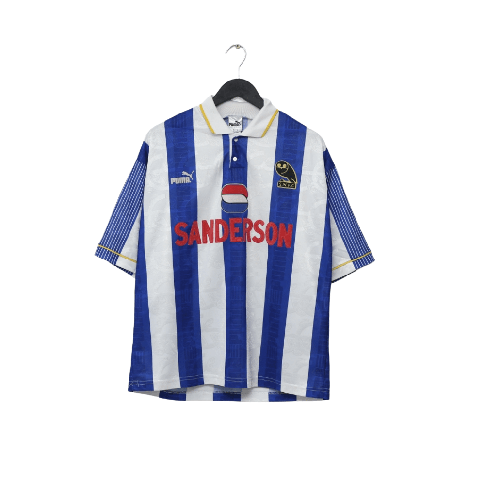 1993/95 WADDLE Sheffield Wednesday Vintage Puma Home Football Shirt (L)