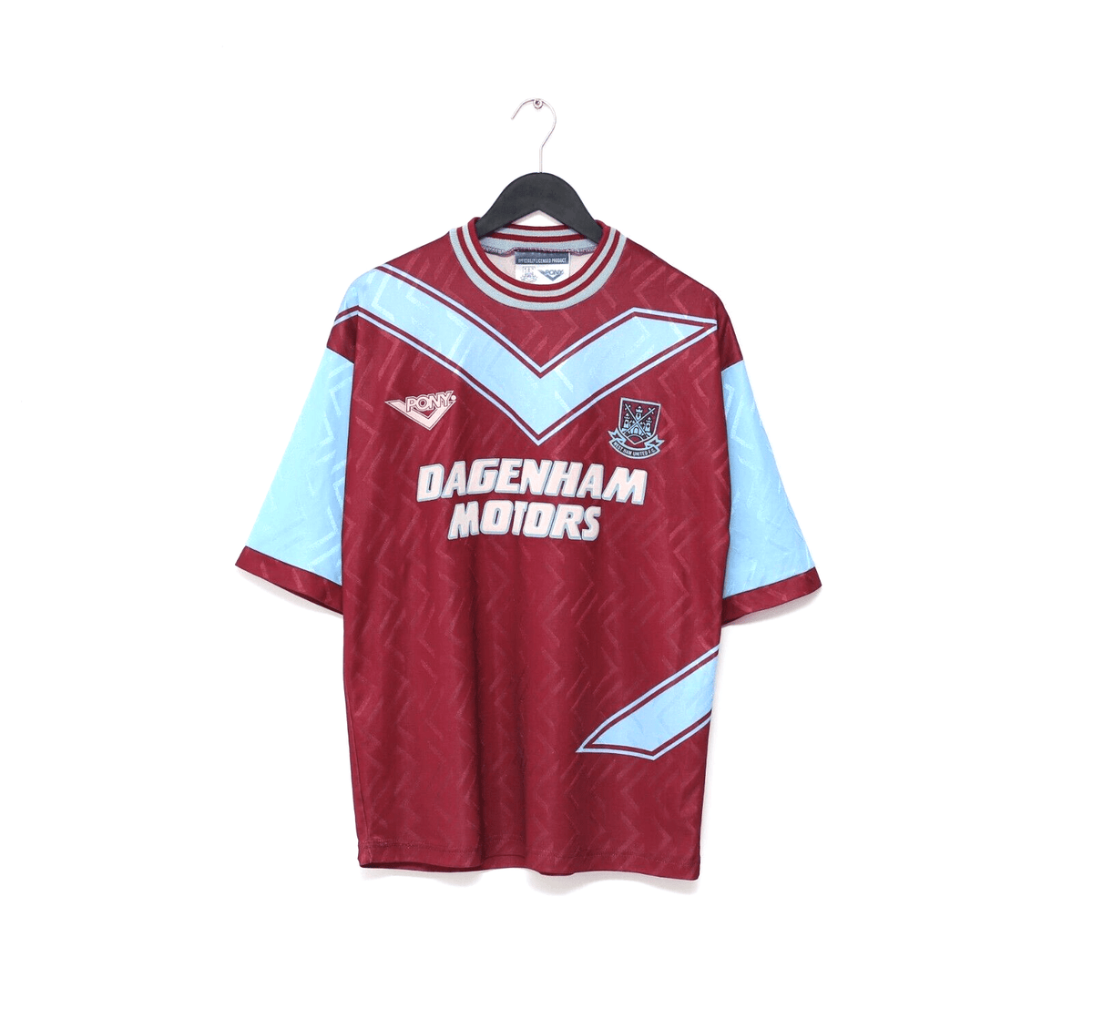 1993/95 WEST HAM UNITED Vintage PONY Home Football Shirt (M) 38/40