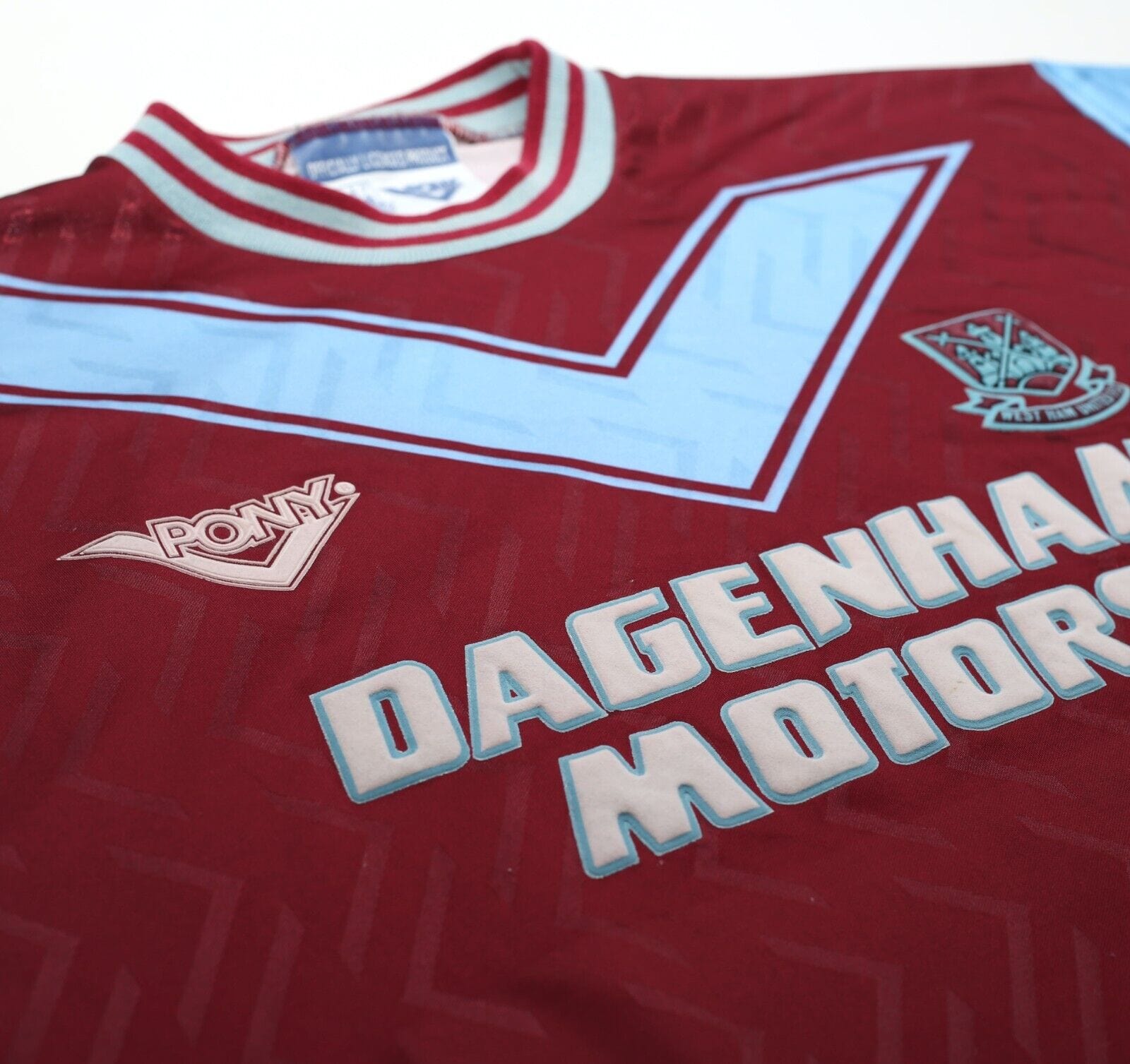 1993/95 WEST HAM UNITED Vintage PONY Home Football Shirt (M) 38/40