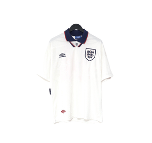 1993/95 WRIGHT #14 England Vintage Umbro Home Football Shirt (L) US Cup 93
