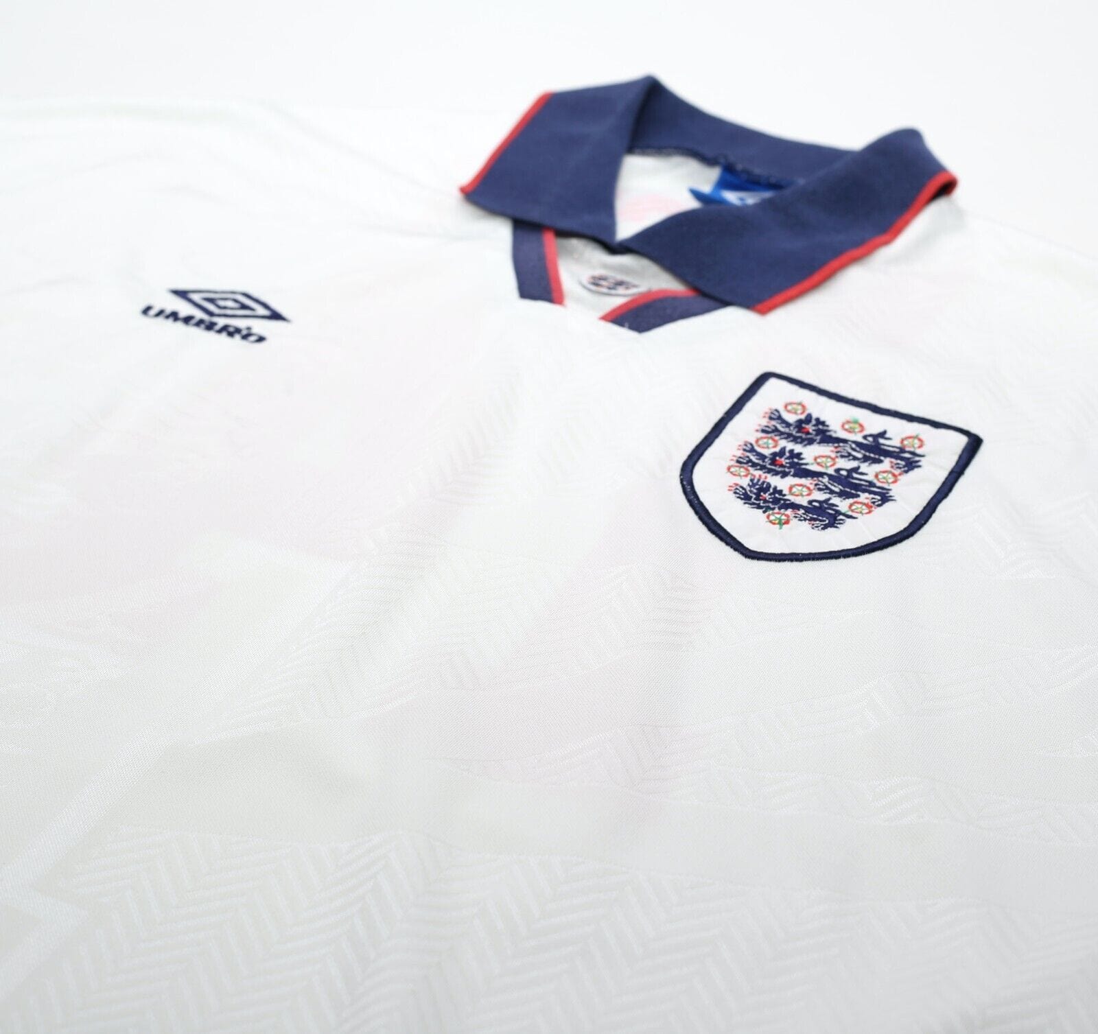 1993/95 WRIGHT #14 England Vintage Umbro Home Football Shirt (L) US Cup 93