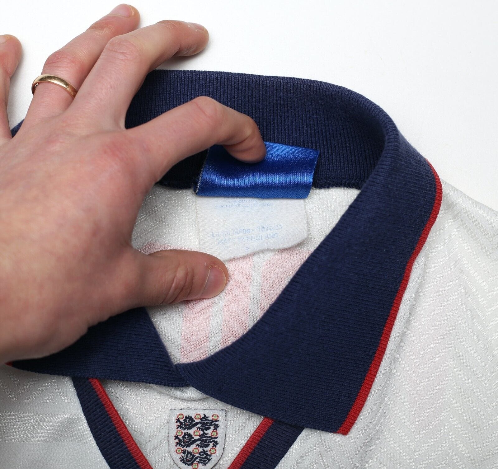 1993/95 Wright #14 England Vintage Umbro Home Football Shirt