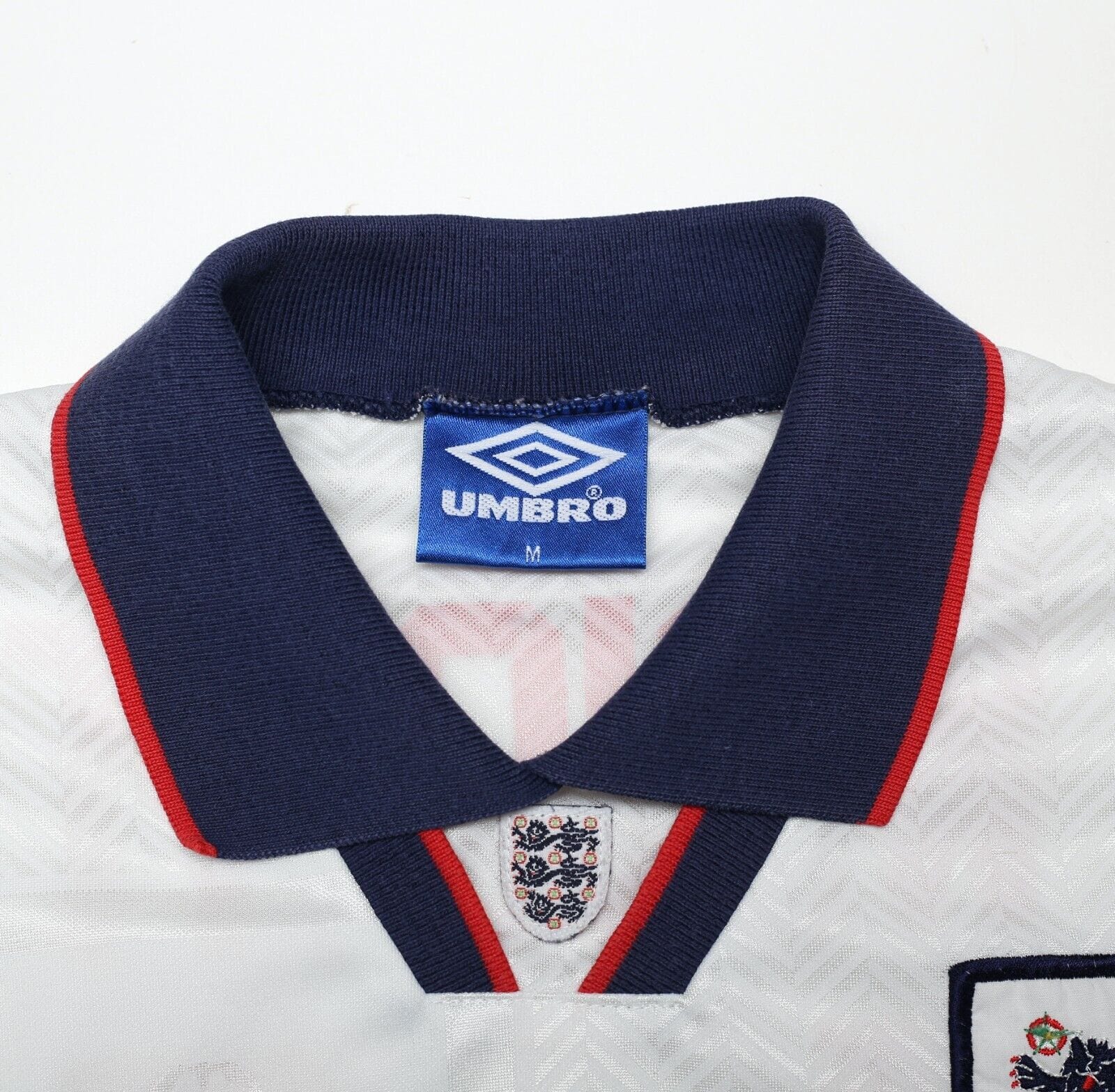 1993/95 WRIGHT #14 England Vintage Umbro Home Football Shirt (M) US Cup 93