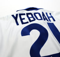 1993/95 YEBOAH #21 Leeds United Vintage ASICS Home Football Shirt (L)
