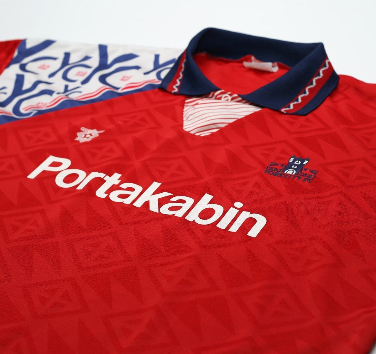 1993/95 YORK CITY Vintage Cavendish Sports Home Football Shirt Jersey (L)