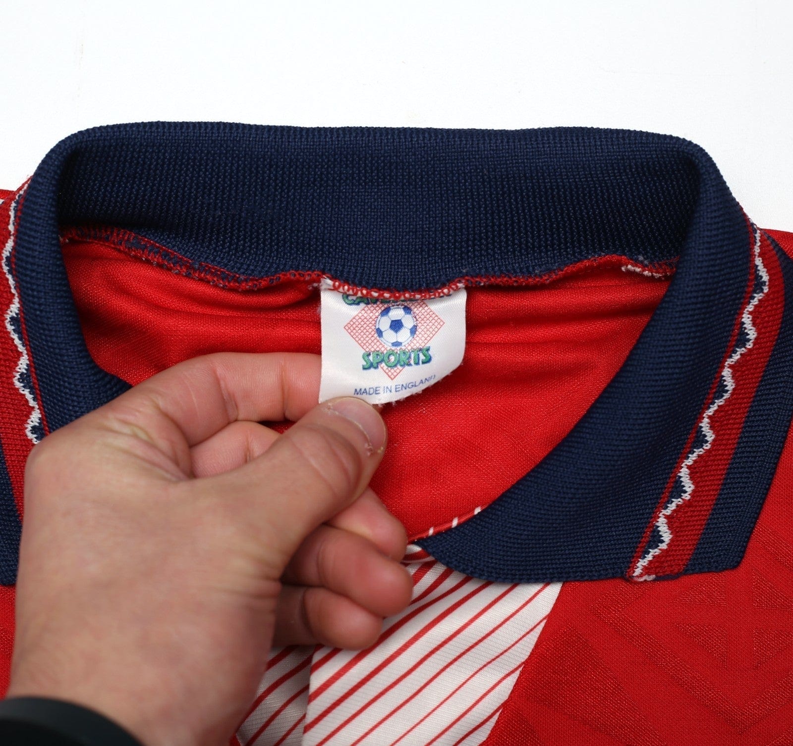 1993/95 YORK CITY Vintage Cavendish Sports Home Football Shirt Jersey (L)