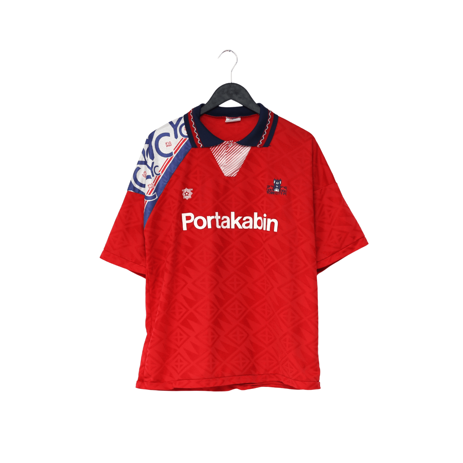 1993/95 YORK CITY Vintage Cavendish Sports Home Football Shirt Jersey (L)
