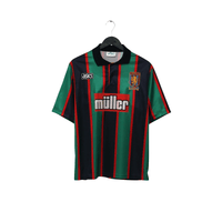 1993/95 Yorke #18 Aston Villa Vintage Asics Away Football Shirt (M)