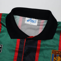 1993/95 Yorke #18 Aston Villa Vintage Asics Away Football Shirt (M)