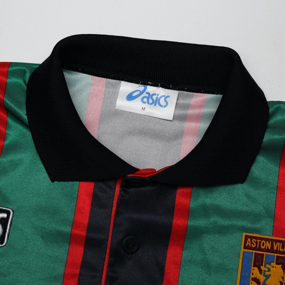 1993/95 Yorke #18 Aston Villa Vintage Asics Away Football Shirt (M)