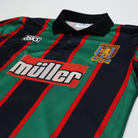 1993/95 Yorke #18 Aston Villa Vintage Asics Away Football Shirt (M)