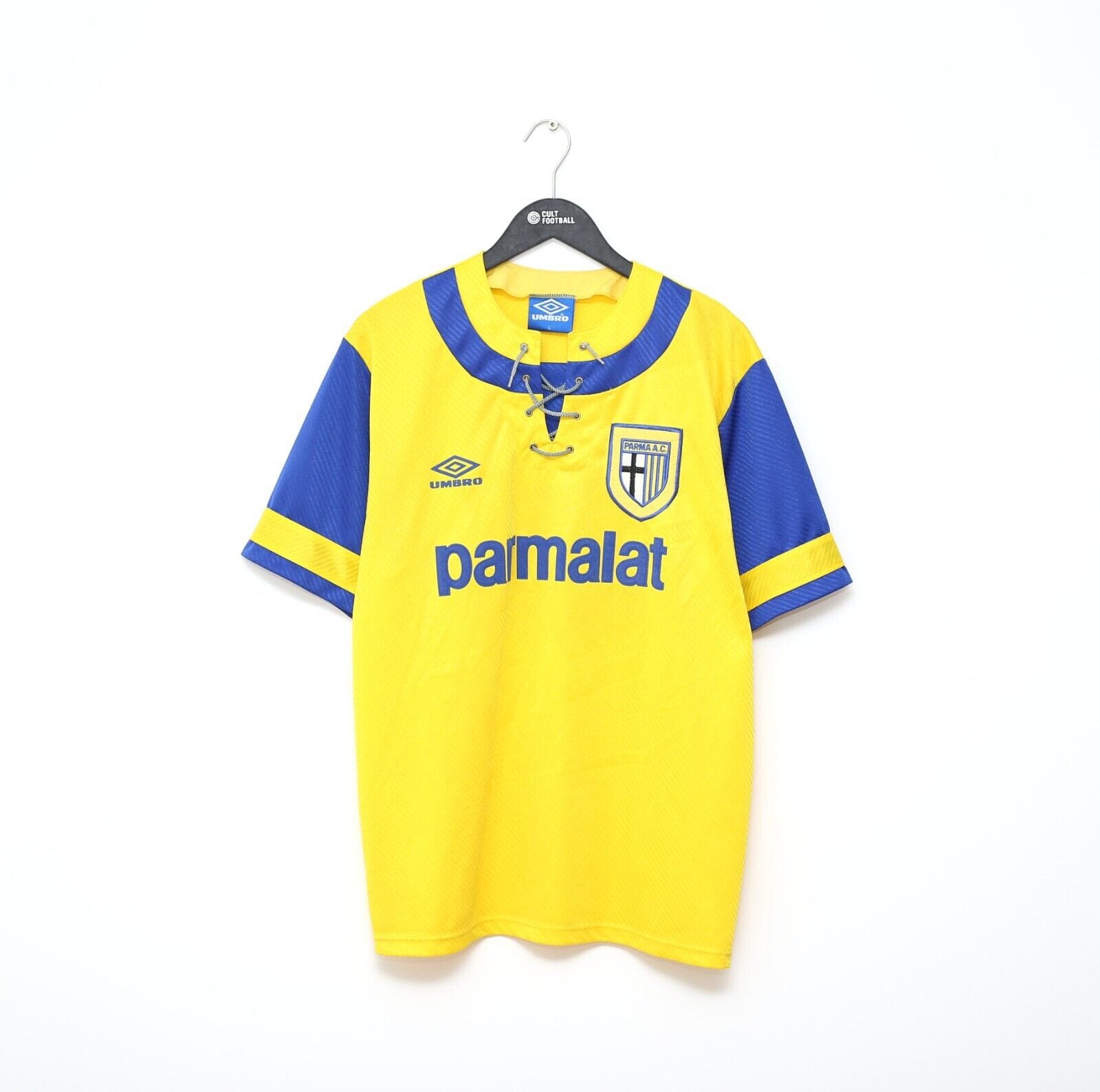 1993/95 ZOLA #10 Parma Vintage Umbro Away Football Shirt Jersey (L) Italy