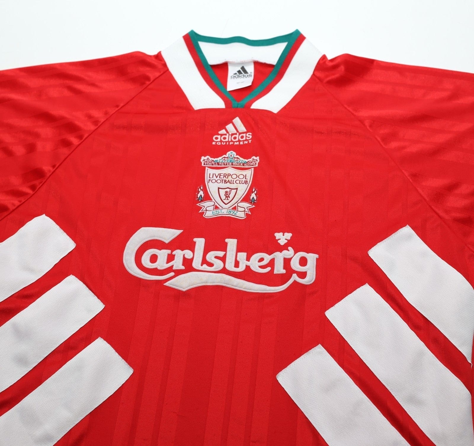 1993/952 LIVERPOOL Vintage adidas Equipment Home Football Shirt 44/46 (XL)