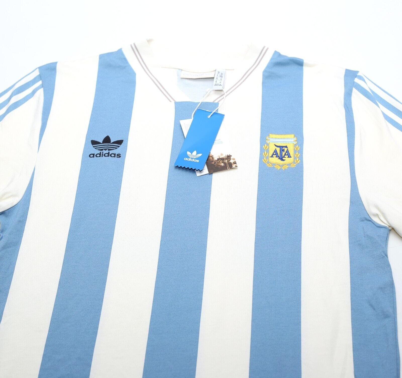 1993 MARADONA #10 Argentina adidas Originals L/S Home Football Shirt (M) BNWT