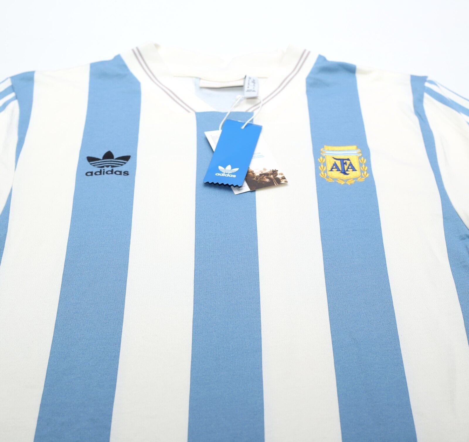 1993 MARADONA #10 Argentina adidas Originals L/S Home Football Shirt (M) BNWT