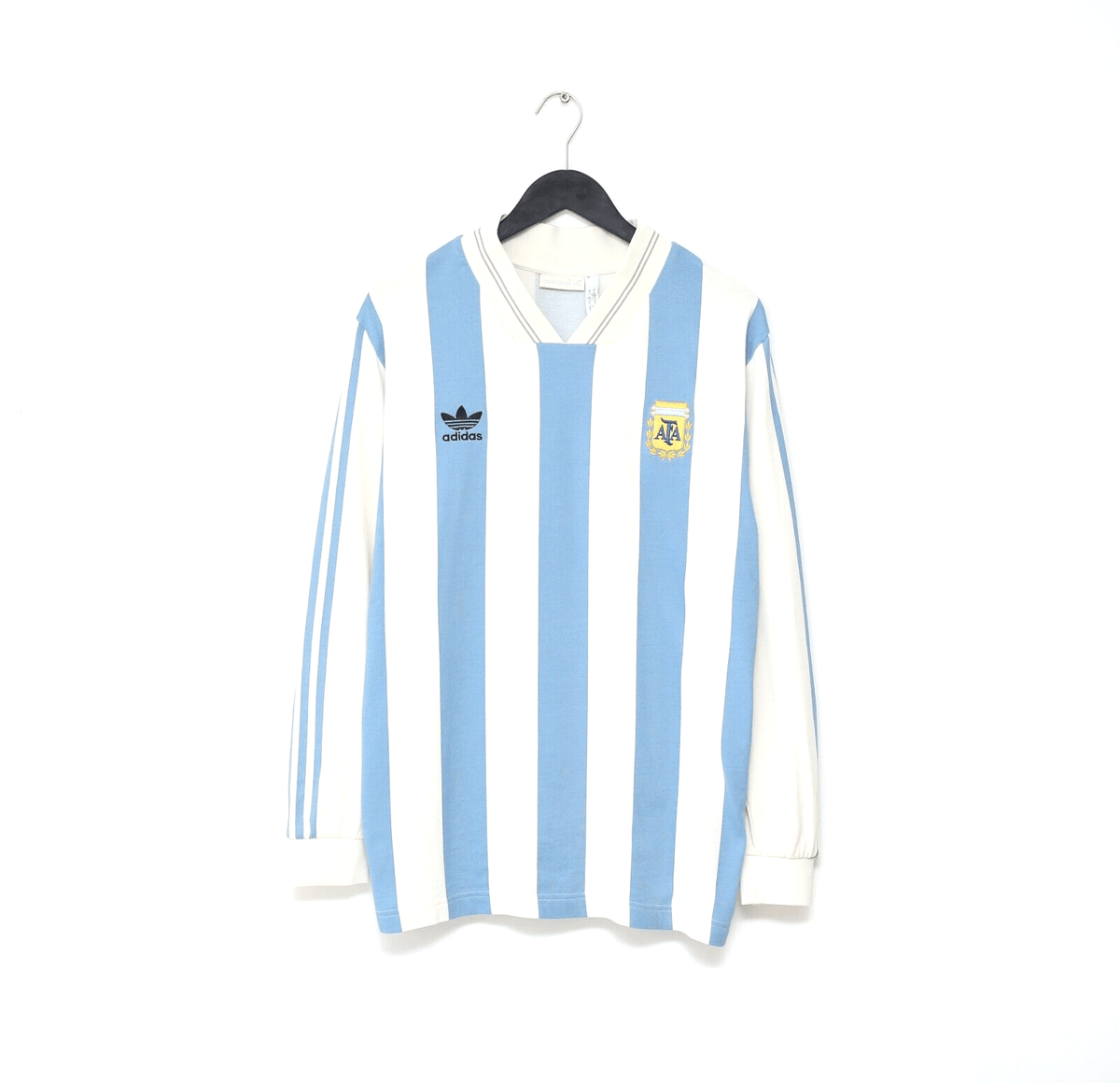 1993 MARADONA #10 Argentina adidas Originals L/S Home Football Shirt (M/L)